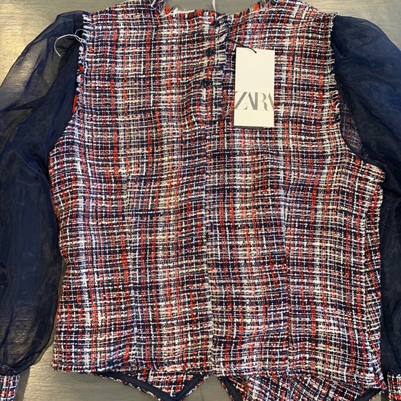 NWT Zara organza top - Picture 9 of 9
